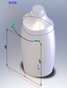 沐浴露瓶體solidworks三維造型-7