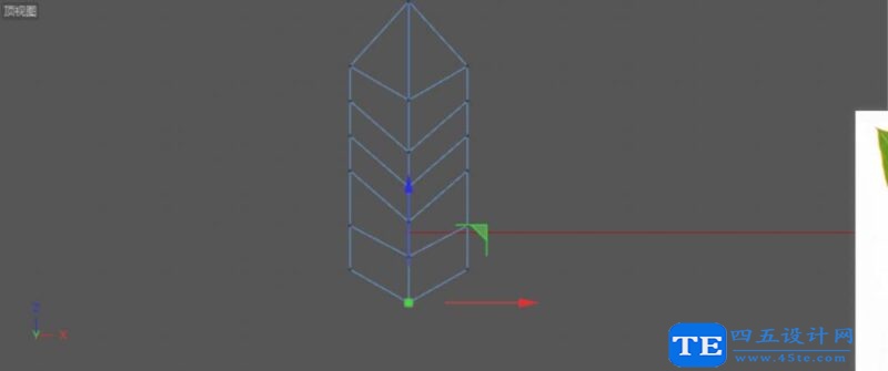 C4D設計實例教程：C4D畫一片綠色葉子的方法-4